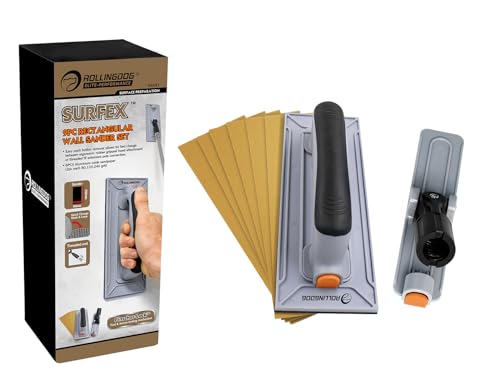 ROLLINGDOG rectangular drywall pole sander hand sanding block for smooth wall and ceiling finishing