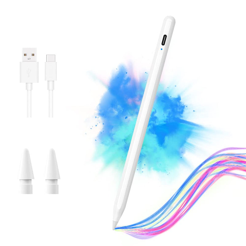 [Australia - AusPower] - Stylus Pen with Tilt Sensitive & Palm Rejection, Active Pencil Compatible with (2018-2022) Apple iPad Pro 11/12.9 Inch, iPad 10.2 7/8/9th Generation, iPad Air 3rd/4th, iPad Mini 5/6th Gen 