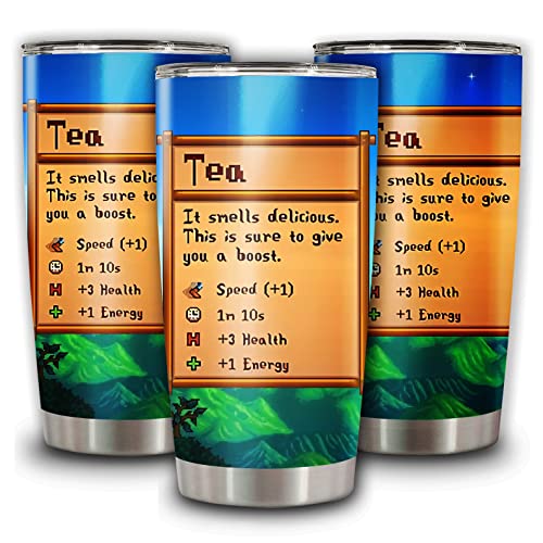 DOINB TIAN Insulated Tumbler Stardew With Lid Valley Day Tea Stainless Steel Coffee Cup 20 Oz Vacuum Tumblers Travel Mug
