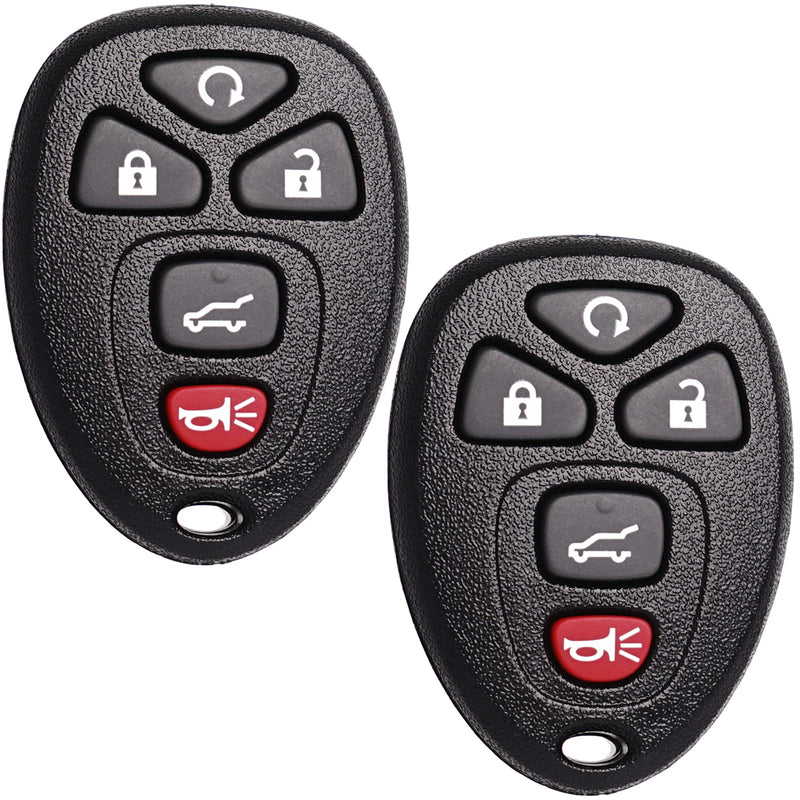 [Australia - AusPower] - Remote Key Fob Replacement Fits for Chevy Traverse 2007-2016 Tahoe Suburban GMC Acadia Yukon XL Buick Enclave Cadillac Escalade Saturn Outlook OUC60270 OUC60221 Keyless Entry Remote Control 15913415 