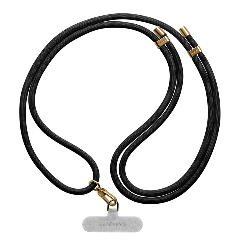 [Australia - AusPower] - CASETiFY Rope Phone Strap with Card - Black (Gold) 
