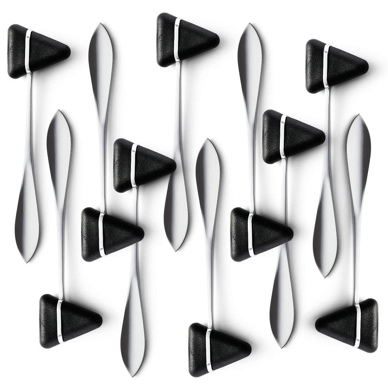 [Australia - AusPower] - Primacare DH-3692-10 Pack of 10 Taylor Neuro Hammers with Stealth Black Heads, Stainless Steel Percussion Reflex Hammers, Doctor and Surgical Tools, Medical Supplies for Surgeons and Nurses, 7.5" 