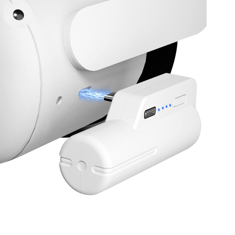 [Australia - AusPower] - Battery Pack for Oculus Quest 2, 5000mAh Head Strap Battery Pack Compatible with Oculus/Meta Quest 2 Lightweight and Portable VR Extend Power Accessories for Extra 2-4H Playtime battery 1 pack for quest 2 