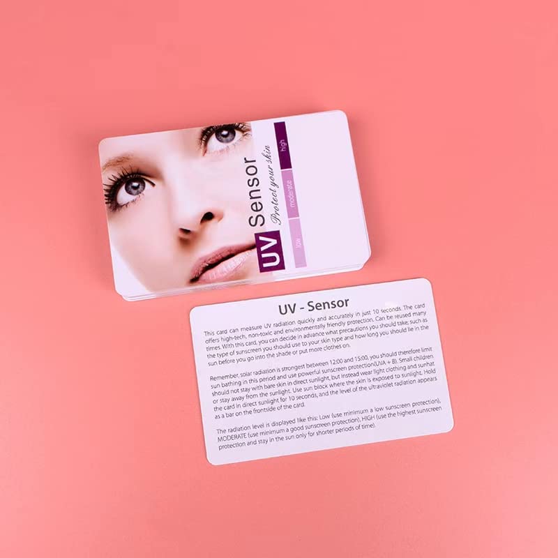 [Australia - AusPower] - UV Test Card with UVC Light Wavelength Indicator and Intensity Test,UV Test Strips for All UVA/UVB/UVC Device (2pcs） 