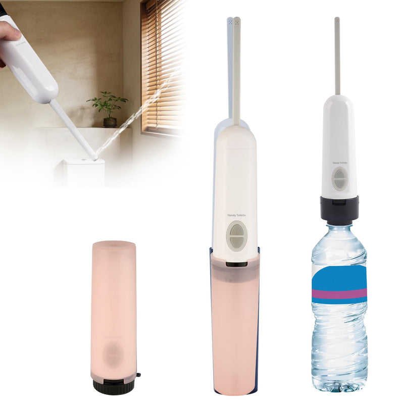 Hibbent Portable Bidet for Travel, High Pressure Handheld Electric Sprayer, Rechargeable Travel Bidet for Women & Men, Personal Hygiene Cleaning, Soothing Postpartum Care, Pink 1