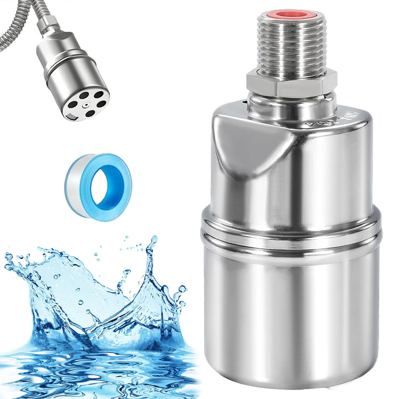 [Australia - AusPower] - 1/2'' Automatic Water Level Control Valve Auto Shut Off Ball Mini Float Valve 304 Stainless Steel Float Valve 