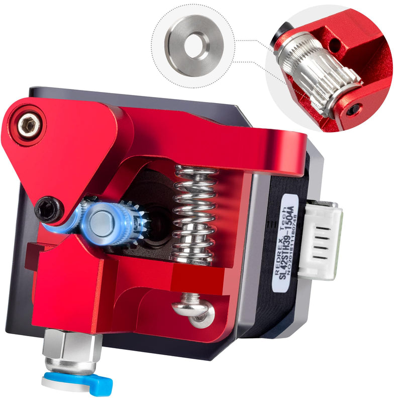 [Australia - AusPower] - Redrex Dual Gear Ender 3 Extruder with Nema 17 Stepper Motor Compatible with Creality Ender 3 V2,Ender 3 Pro,Ender 3 Neo,Ender 3 V2 Neo,Ender 3 Max Neo,Ender 5,Ender 7,CR6 SE,CR10 3D Printers Dual Gear Extruder with Stepper 