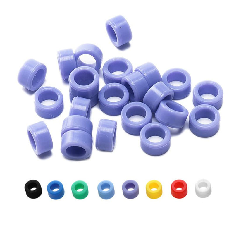 [Australia - AusPower] - Dental Color Code Rings Multi-Colors Autoclavable Silicone Hygiene Instrument for Dentist (S, Yellow) S 