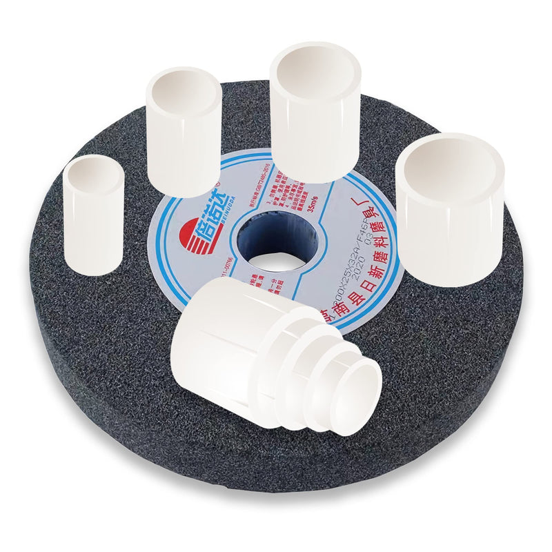 [Australia - AusPower] - Reducing Bushing Adapters for bench grinding Wheels 8 PCS(2 Sets) Arbor Adapters 1" Thick from 1-1/4" to 1", 3/4", 5/8" 