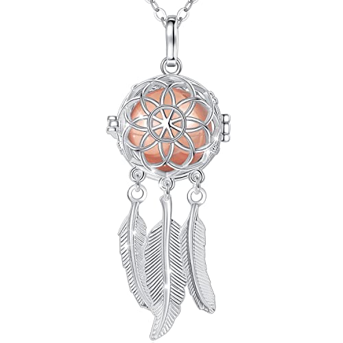 INFUSEU Unique Urn Necklaces for Ashes for Women, Cremation Jewelry for Human Pet Ashes, 24 Inch Chain Gold Plated Rose Gold
