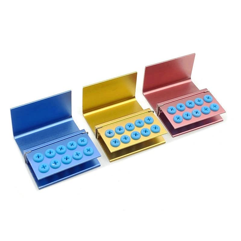 [Australia - AusPower] - 3Pcs 10 Holes Dental Burs Holder Block Case for CA/RA?FG Dental Autoclavable Burs Holder 