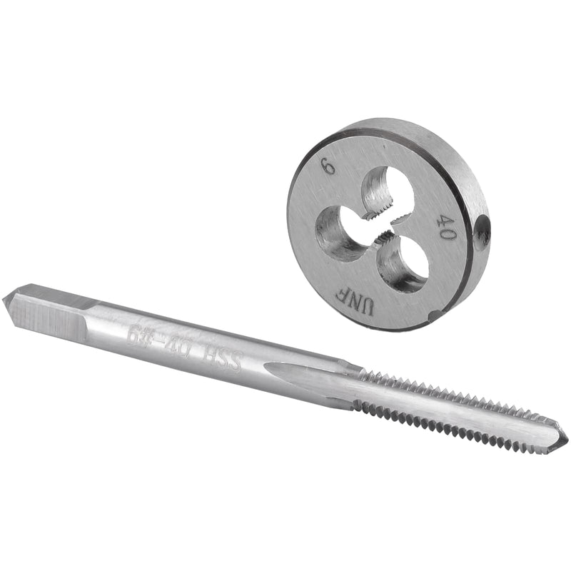 [Australia - AusPower] - Burkit No 6-40 UNF Tap and Die Set, 6 x 40 UNF Machine Thread Tap and Round Die Right Hand 