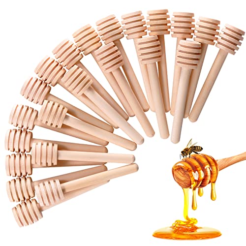 150 Pcs Honey Sticks Dipper, 3 inch Mini Wooden Honeycomb Stick 150 Pcs