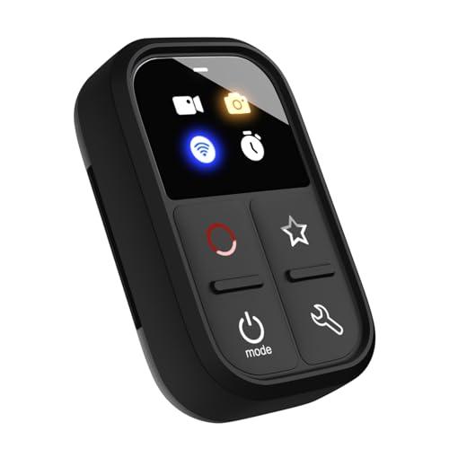 Andoer Wireless Smart Remote Control for GoPro Hero 13/12/11/10/9/8/Max LED Colorful Screen Built-in Battery 50M Control Distance with Wrist Strap USB Charging Cable