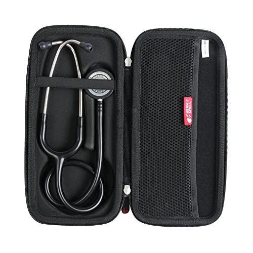 Hermitshell Hard travel case for 3M Littmann Classic III stethoscope for monitoring