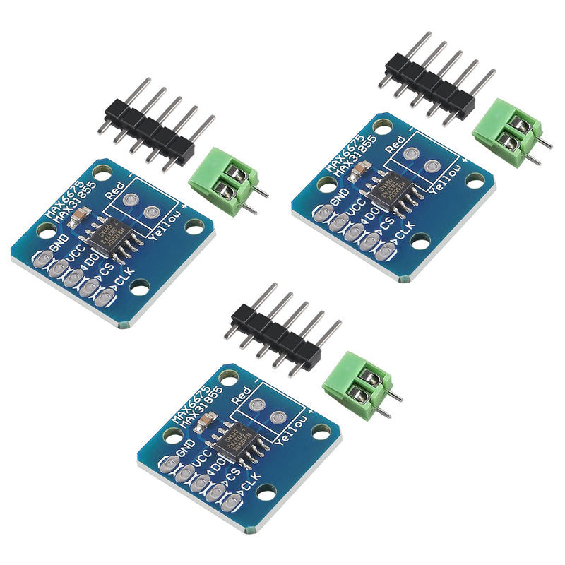 [Australia - AusPower] - UMLIFE 3PCS MAX31855 MAX6675 SPI Type K Thermocouple Temperature Sensor Board Module for Arduino 