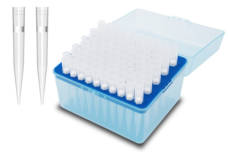 [Australia - AusPower] - ONiLAB Scientific Universal 1000ul Pipettor Tips Lab Transparent Liquid Pipettor Tips with Box Non-pyrogenic DNAse/RNAse Free Autoclavable 1 Rack 96 Tips (1000ul, 96) 