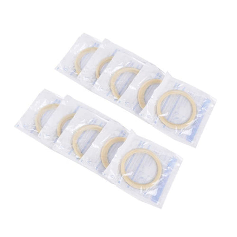 [Australia - AusPower] - 10 pcs Dental O Shape Rubber Dam Mouth Opener, Intraoral Cheek Retractors for Surgery Tool White 