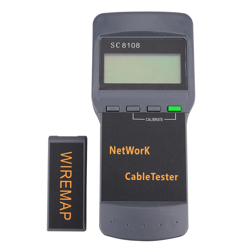 [Australia - AusPower] - Ethernet Cable Tracker LAN Multi Network Cable Tester Multifunction Line Finder Measure for CAT5 CAT6 RJ45 with Network Maintenance Collage Line Test Earphones for Cable Collage 1pcs Gray 