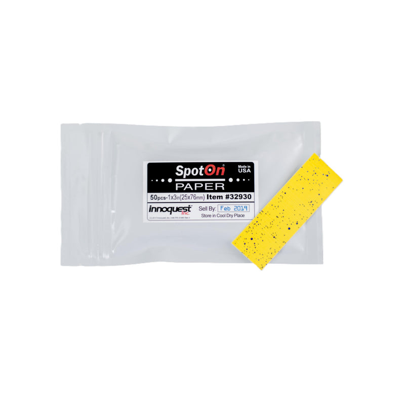 [Australia - AusPower] - SpotOn Water Sensitive Paper (WSP) for Sprayer Calibration - One Pack of 1 x3 Paper - 50 Sheets Per Pack - Reduce Waste and Ensure Consistent Application of Spray Droplets - Assess Spray Coverage 