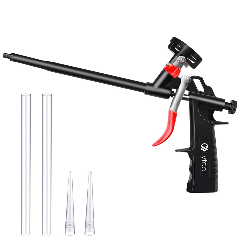 [Australia - AusPower] - Foam Gun, Lytool Expanding Foam Gun, Professional Foaming Gun Insulation Spray Application Applicator Caulking Gun for Filling, Sealing 
