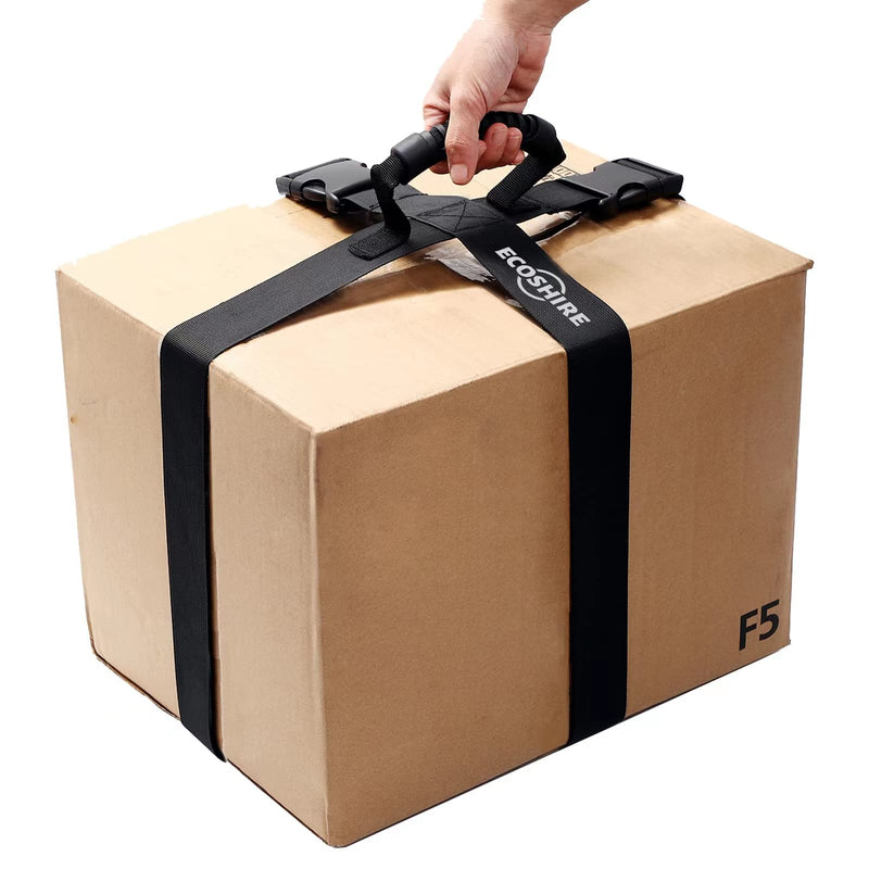 [Australia - AusPower] - Box Carrying Strap with Handle, Handheld Belt for Safely Moving and Lifting Heavy Boxes, Adjustable Belt, Cross Style Carry Straps, Suitable for Groceries, Luggage(118.1 inch) 118.1 inch 