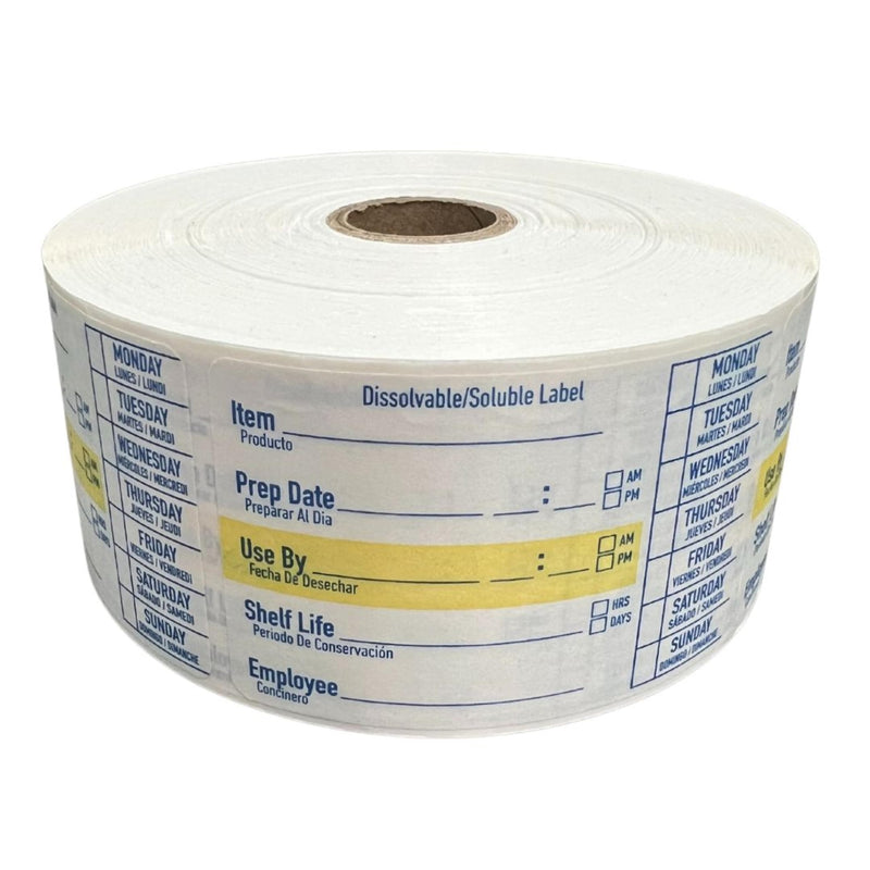 2x3 Dissolvable Food Labels, 1000 Label Stickers, Bottle Labels for Storage Bins, Sticker Labels for Food containers, (1000, Blue) 1000 Count
