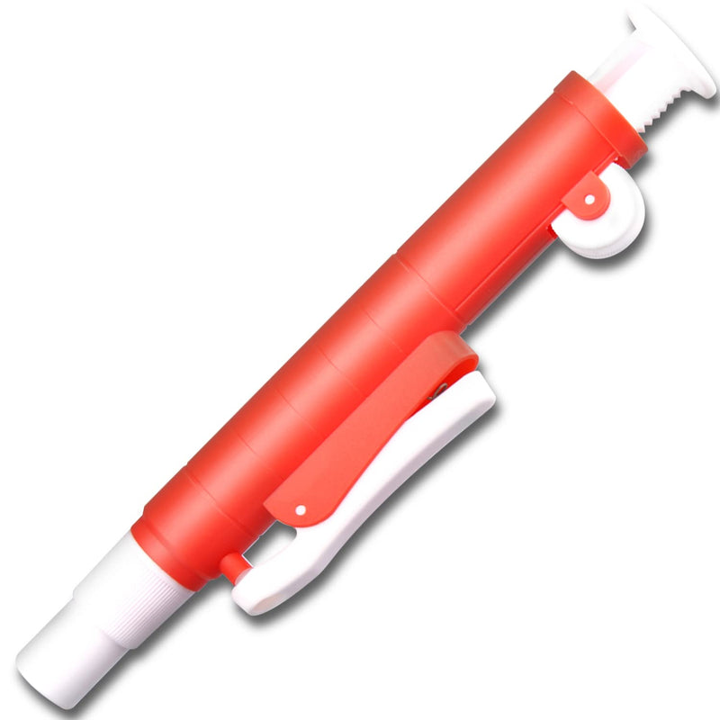 [Australia - AusPower] - ONiLAB Pipette Pumps,Scientific Pipette Pump 25ml, Red, for Disposable Plastic and Glass Pipettes… 