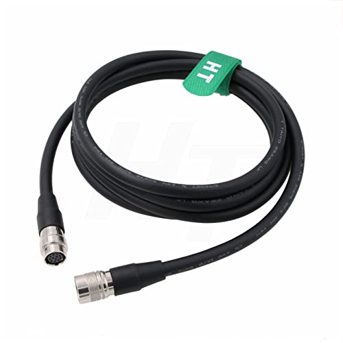 Extension Cable 12 Pin Hirose Male to 12-pin Female Jack for Sony Panasonic Camera CCXC-12P DXC-950 990 to Remote Control Unit (2m) 2m