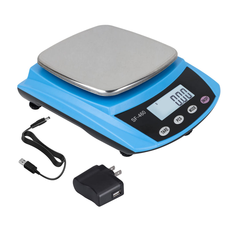 Digital Lab Scale 600g x 0.01g Accuracy Laboratory Balance (Blue) Blue