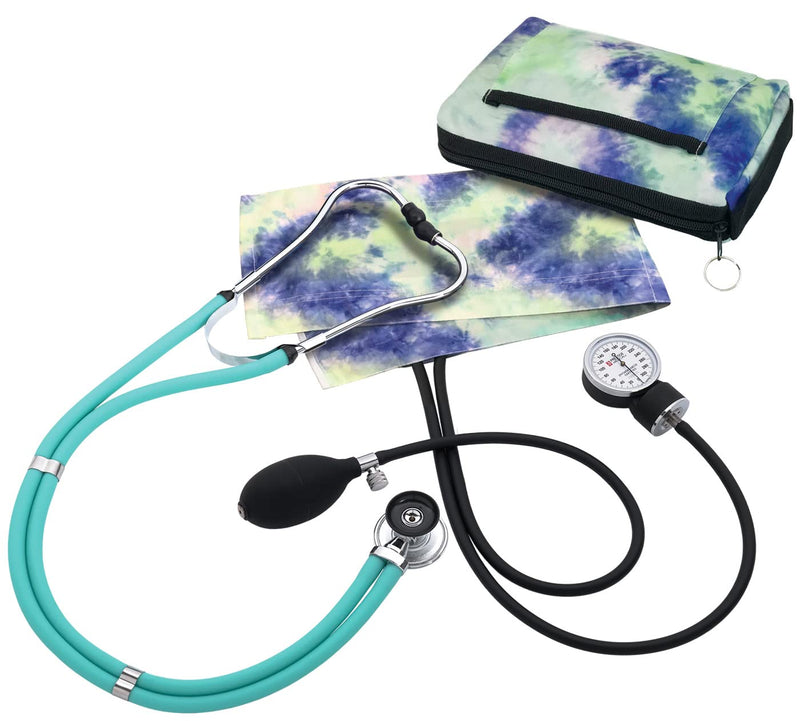 [Australia - AusPower] - Prestige Medical Aneroid Sphygmomanometer/Sprague-Rappaport Kit, Tie Dye Tropical Reef 