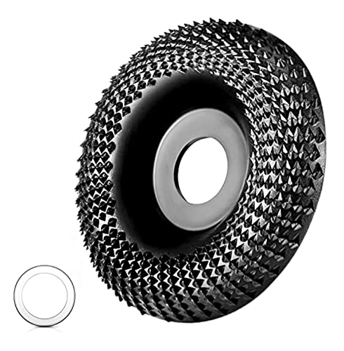 Wood Grinding Disc for Angle Grinder 125 mm Wood Carving Disc, Rasp Disc 125 Wood, Wood Rasp Milling Disc for Shaping and Grinding, Suitable for Wood Carving Disc with Inner Rods of 16 or 22 mm