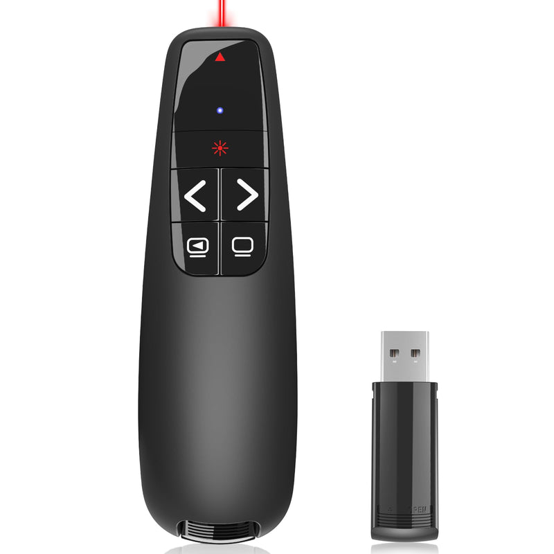 [Australia - AusPower] - Presentation Clickers for PowerPoint, Clicker for Laptop Presentations Remote, USB Wireless Presenter Remote, Power Point Remote Clicker for Computer/Mac/PPT/Google Slide Advancer 1 Unit 