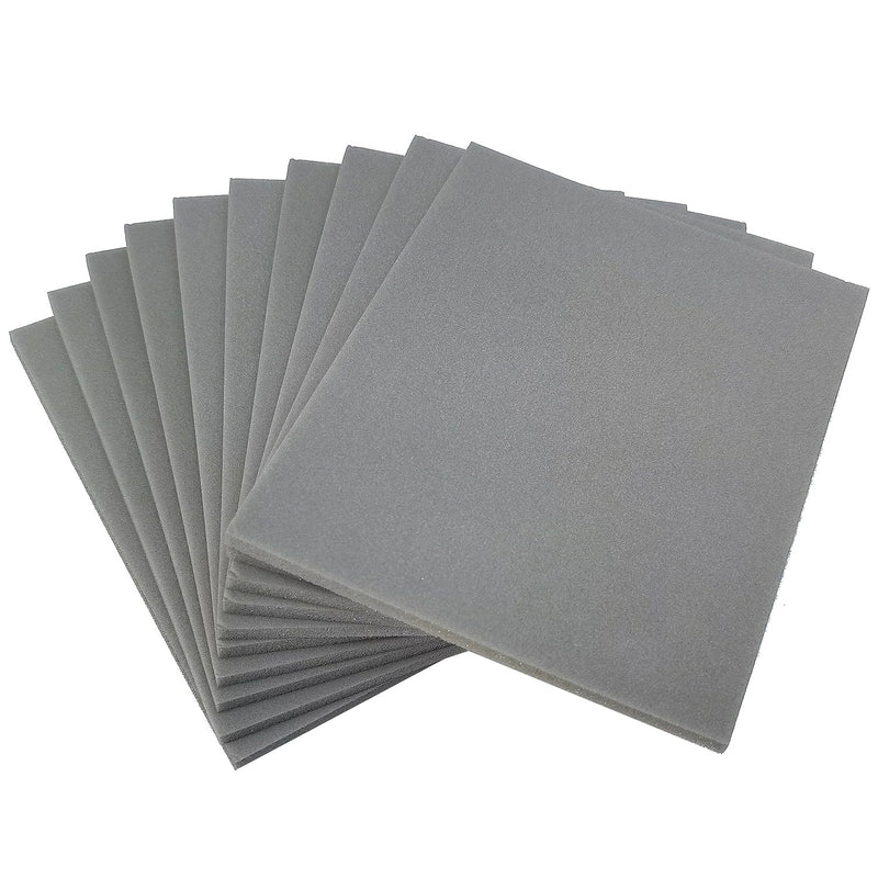 [Australia - AusPower] - 10 PCS 2000 Grit 4.5 x 5.5 Inch Sanding Sponge Set, Wet or Dry Hand Sanding Sponges Sheet, Flexible Soft Foam Sand Block for Drywall, Corner Contour, Metal Wood 