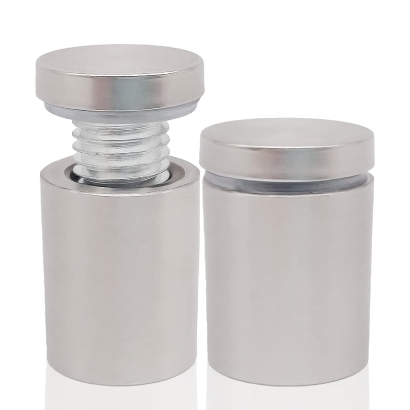 [Australia - AusPower] - 5/8 x 1-1/8 Inch Standoff Wall Mounts for Glass - Lantee 12 Pcs Stainless Steel Sign Standoff Mounting Hardware Screws, 16 x 30mm 5/8" x 1-1/8" / 16 x 30mm 