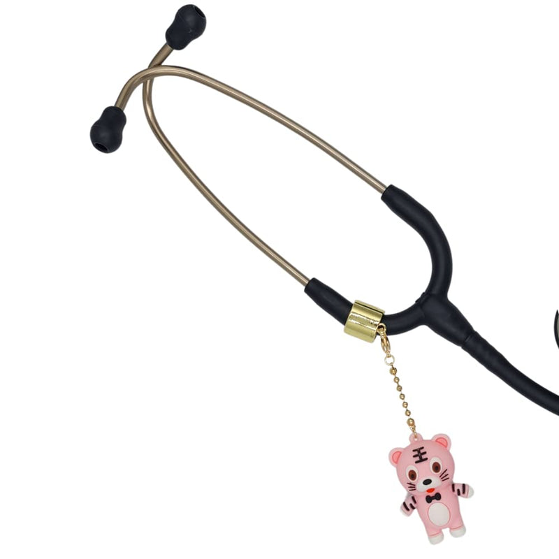 [Australia - AusPower] - Stethoscope Charms pendant - Pink Tiger 3D - medical charms 