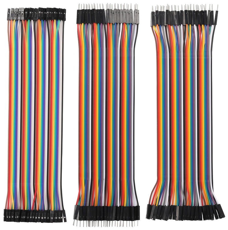 [Australia - AusPower] - WWZMDiB 120 Pin Breadboard Jumper Wires Length 20cm, 40pin Male to Female, 40pin Male to Male, 40pin Female to Female 