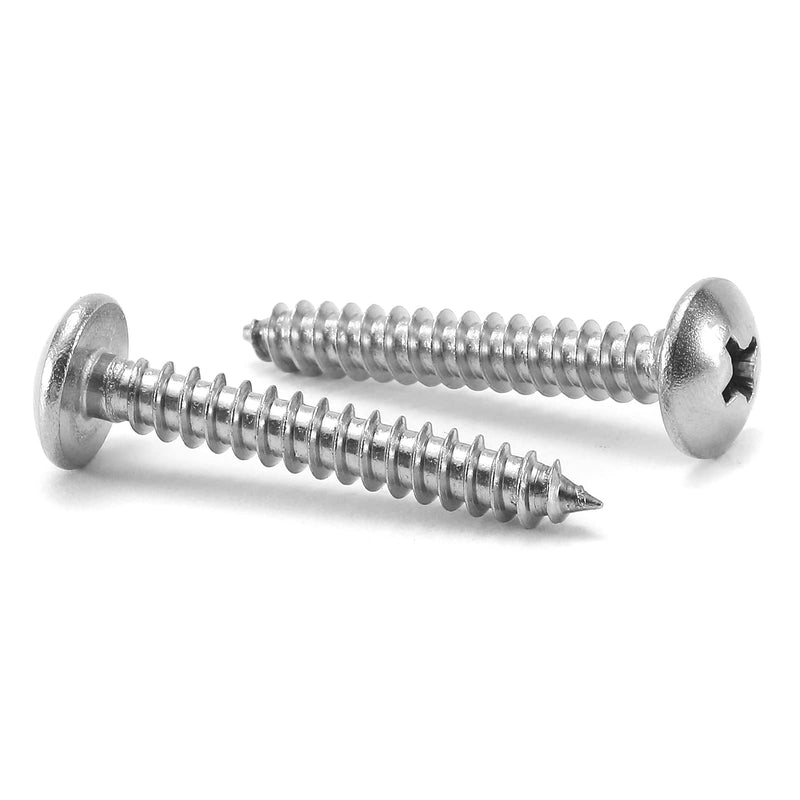[Australia - AusPower] - #10 x 1-1/4" Wood Screw 100Pcs Truss Head Phillips 18-8 (304) Stainless Steel Fast Self Tapping Screws by SG TZH #10 x 1-1/4" 