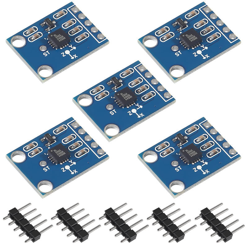 [Australia - AusPower] - 5PCS ADXL335 3-Axis Transducer Sensor Accelerometer Digitalucer Angular GY-61 Output 3-5V 