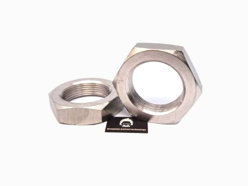 Stainless Steel SS304 1"-20 UNEF HEX NUT Unified National Extra Fine Series Type B (Pack of 2PCS) 1"-20 UNEF x 2PCs