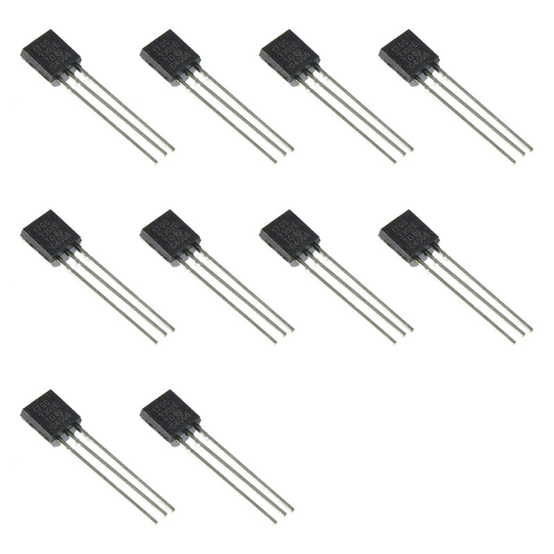 [Australia - AusPower] - 10pcs MCP1700 MCP 1700 LDO Linear Voltage Regulato Fixed Output Voltage, 3.3V Through Hole,TO-92. 