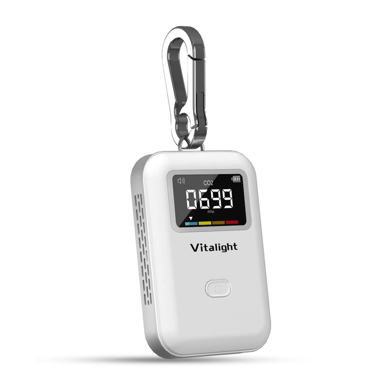 [Australia - AusPower] - Mini CO2 Detector, Air Quality Monitor, Stylish and Lightweight CO2 Monitor for Travel Home Indoor,You Can Use Anywhere 