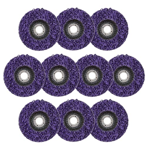 [Australia - AusPower] - 10 PCS 4" x 5/8" Strip Discs Strip Wheel for Angle Grinder Clean Remove Paint Coating Rust Welds Oxidation 