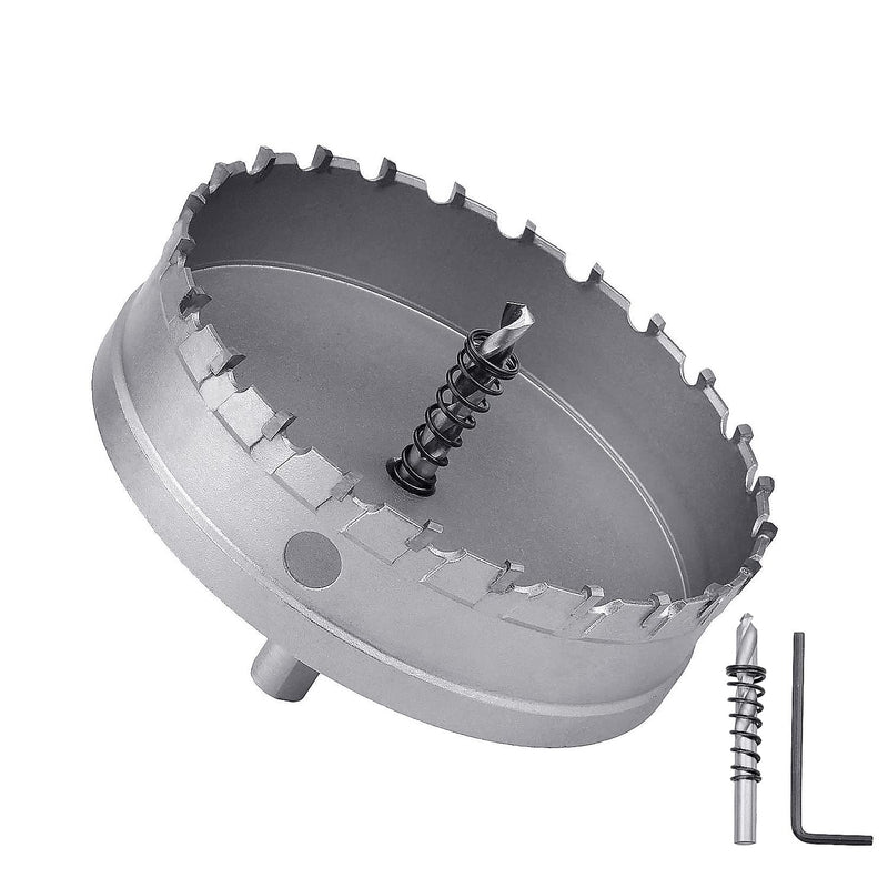 115mm (4.5 inch) Metal Steel Hole Saw, Stainless Steel Drill Bits with 2 Drill Bits, Hole Cutter for Stainless Steel,Thick Metal,Iron and Wood (115mm (4.5 inch)) 115mm ( 4.5 inch )
