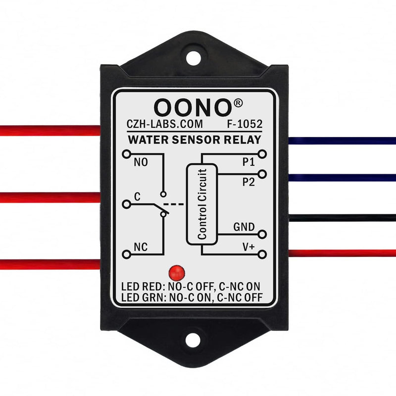 Water Sensor Relay SPDT Switch Module, DC12V, Load DC30V/AC277V 10Amp Max.