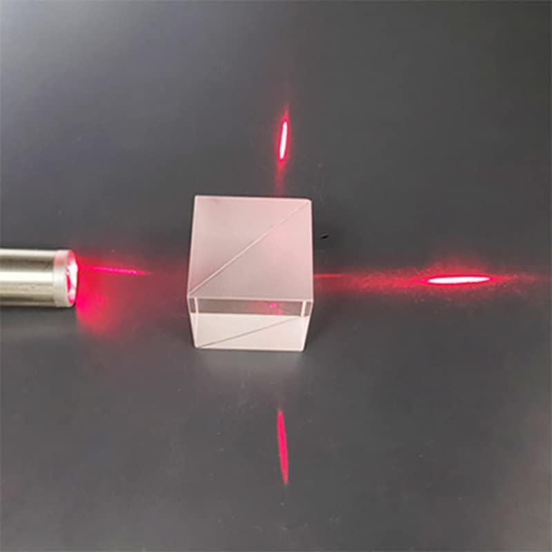 NYJLGD 30mm beam splitter cube, optical glass dichroic prism with 50:50 ratio for spectrometer accessories