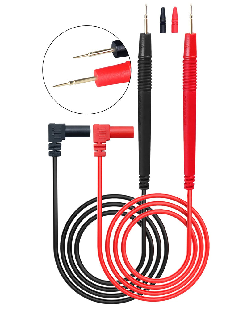 [Australia - AusPower] - HengTianMei Flexible Multimeter Test Lead Kit, CAT III 1000V 10A, Volt Test Lead for Measurement Accurately with Standard 4mm Banana Plug, for Most Brands Digital Multimeters, Electronic Clamp Meter 