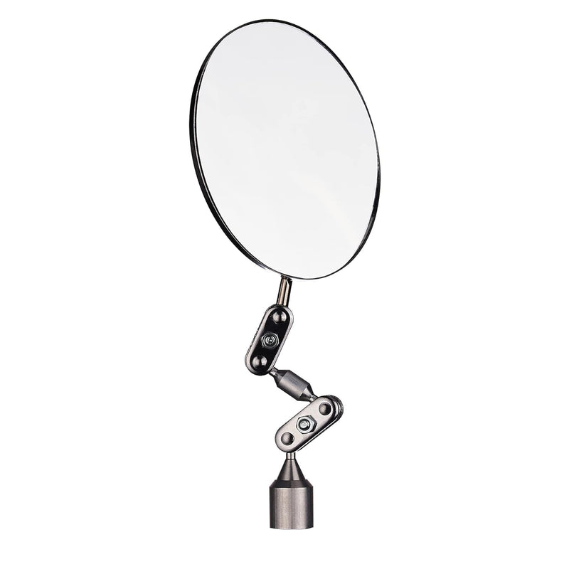 [Australia - AusPower] - Magnetic Base Inspection Mirror Welding Mirror - Swivel Angle Ball Joint Antenna Mirror-3.35 Inch Diameter 