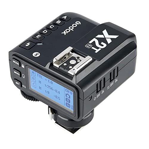 Godox X2T-N 2.4G Wireless Flash Trigger Compatible with Nikon Camera i-TTL HSS1/8000s HSS, with 5 Group Buttons, Bluetooth Connection X2T-N(Nikon)
