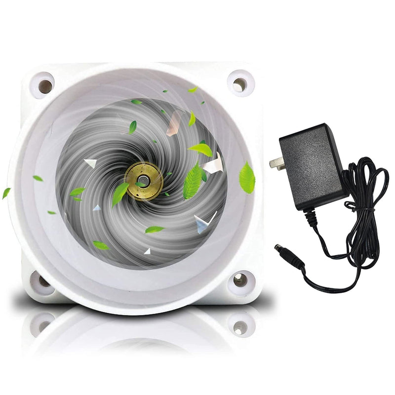 Inline Duct Fan 2 Inch 50mm Ventilation Exhaust Booster 62 CFM Quiet Fan Filter Duct Kit 6W 12V Intake Fume Extractor Blower for Attic Kitchen Grow Tent (2 inch/50mm, Not Adjustable Speed) 2 inch/50mm